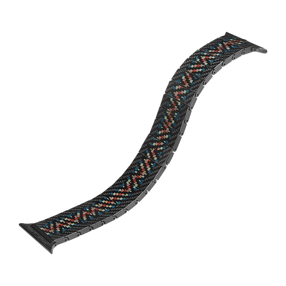 Pitaka Modern Serisi Tüm Apple Watch Modelleriyle Uyumlu Aramid Fiber ve Karbon Fiber Rhapsody Universal Kordon