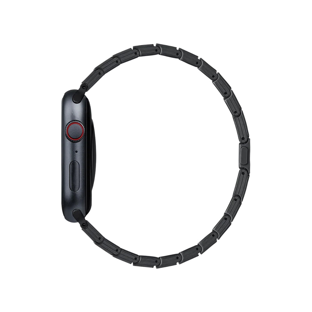 Pitaka Modern Serisi Tüm Apple Watch Modelleriyle Uyumlu Karbon Fiber Black-Grey Twill Universal Kordon