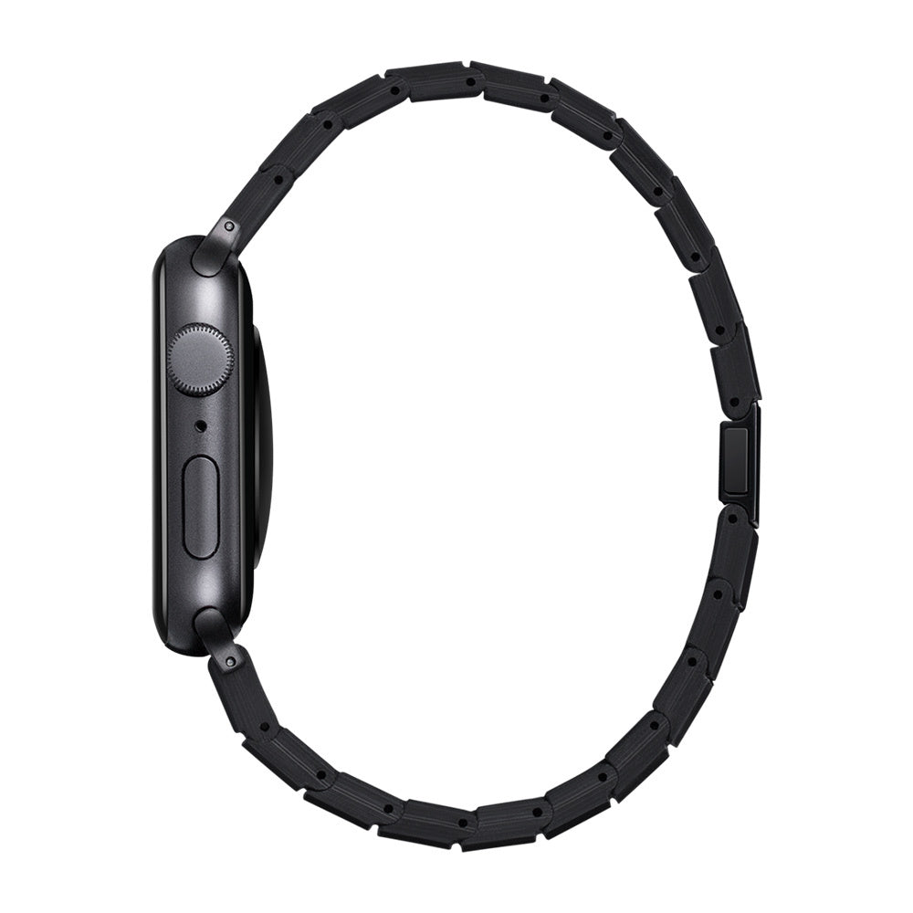 Pitaka Modern Serisi Tüm Apple Watch Modelleriyle Uyumlu Karbon Fiber Black-Grey Twill Universal Kordon