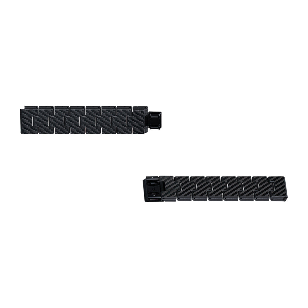 Pitaka Retro Serisi Tüm Apple Watch Modelleriyle Uyumlu Karbon Fiber Black-Grey Twill Universal Kordon