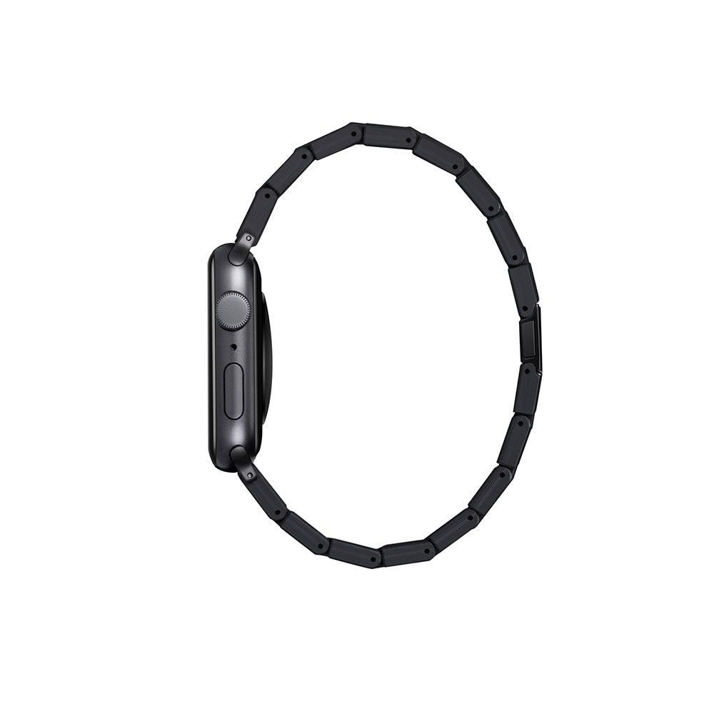 Pitaka Retro Serisi Tüm Apple Watch Modelleriyle Uyumlu Karbon Fiber Black-Grey Twill Universal Kordon