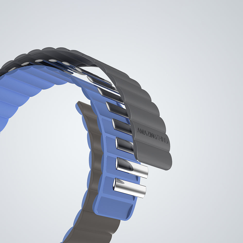 Amazingthing Smoothie Mag Apple Watch Ultra 49mm Magnetik Tak Çıkar Silikon Strap Kayış - 13