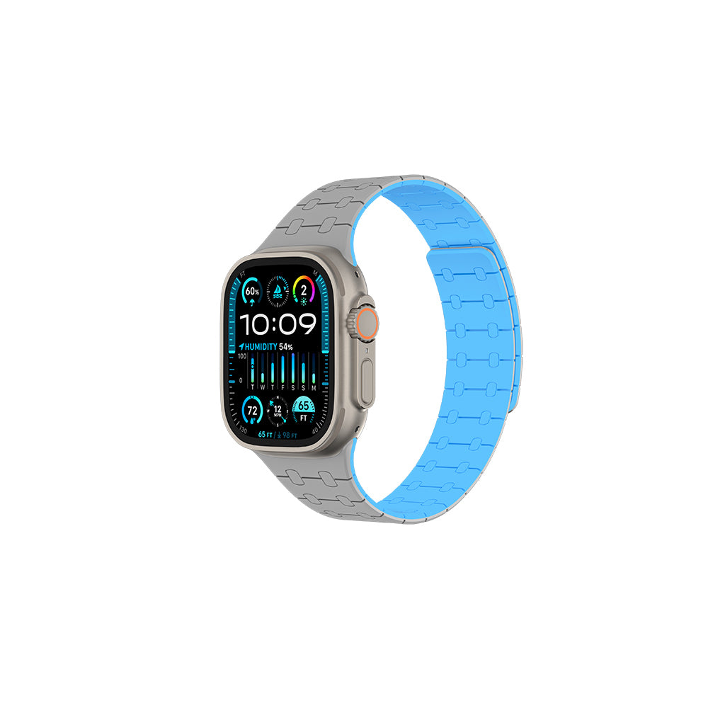 Amazingthing Smoothie Apple Watch 49mm Sport Magnetik Tak Çıkar Silikon Strap Kayış - 2