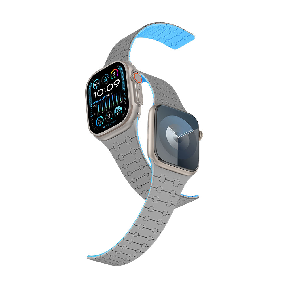 Amazingthing Smoothie Apple Watch 49mm Sport Magnetik Tak Çıkar Silikon Strap Kayış - 3