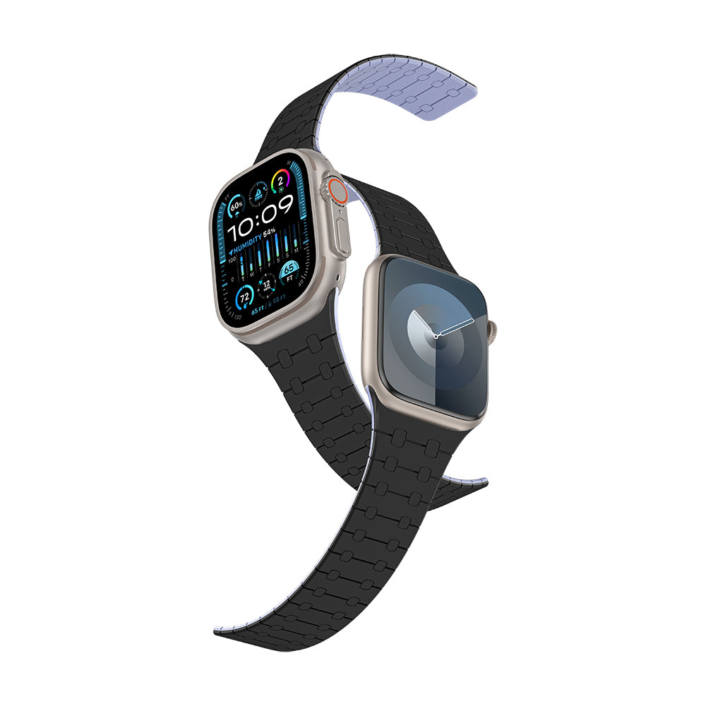 Amazingthing Smoothie Apple Watch 49mm Sport Magnetik Tak Çıkar Silikon Strap Kayış - 9