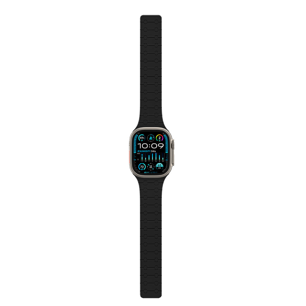 Amazingthing Smoothie Apple Watch 49mm Sport Magnetik Tak Çıkar Silikon Strap Kayış - 7