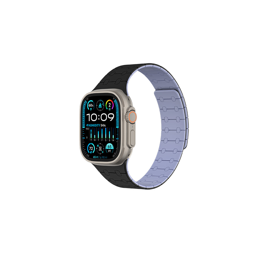 Amazingthing Smoothie Apple Watch 49mm Sport Magnetik Tak Çıkar Silikon Strap Kayış - 5