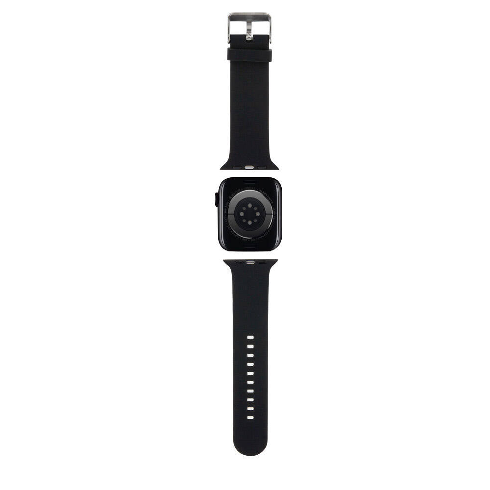 Karl Lagerfeld Apple Watch Ultra 49mm Orjinal Lisanslı İkonik Karl Head Logolu Silikon Kordon - 5