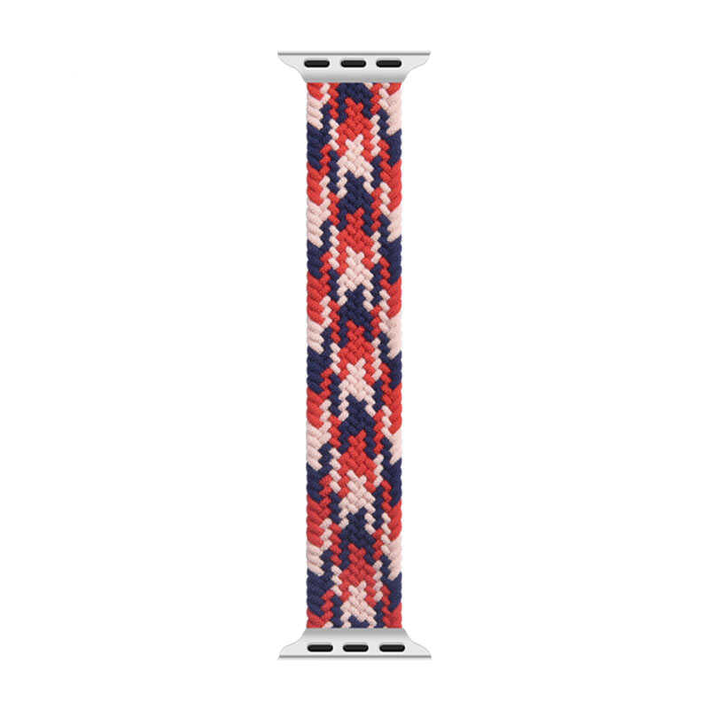 Watch Ultra 49mm Kordon Wiwu Braided Solo Loop Contrast Color Large Strap Kayış - 8