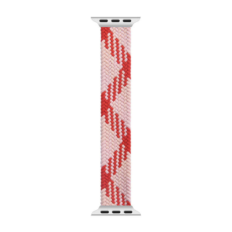 Watch Ultra 49mm Kordon Wiwu Braided Solo Loop Contrast Color Medium Strap Kayış - 6