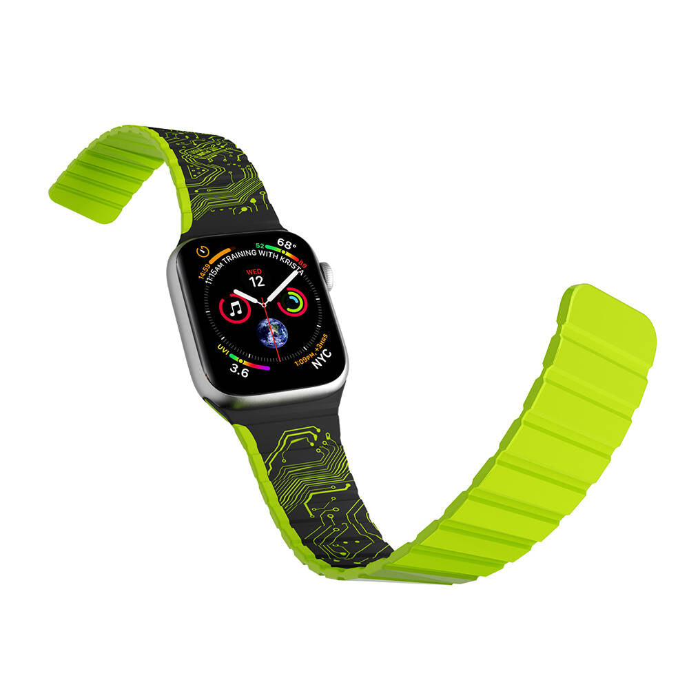 Youngkit Technological Apple Watch Ultra 49mm Kordon Magnetik Tak Çıkar Silikon Strap Kayış - 2