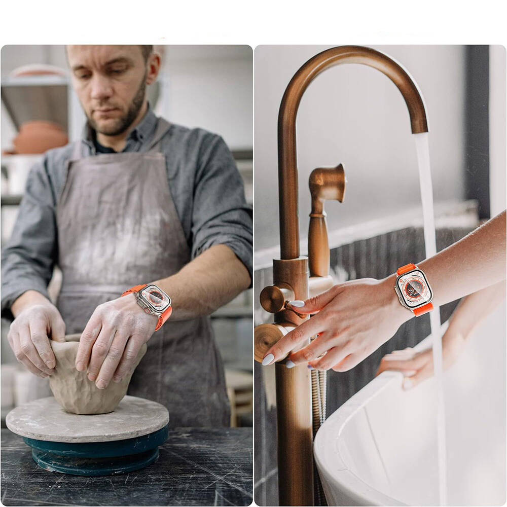 Wiwu Wi-JD106 Apple Watch Ultra 49mm Easy Install Akıllı Saat Temperli Cam Ekran Koruyucu