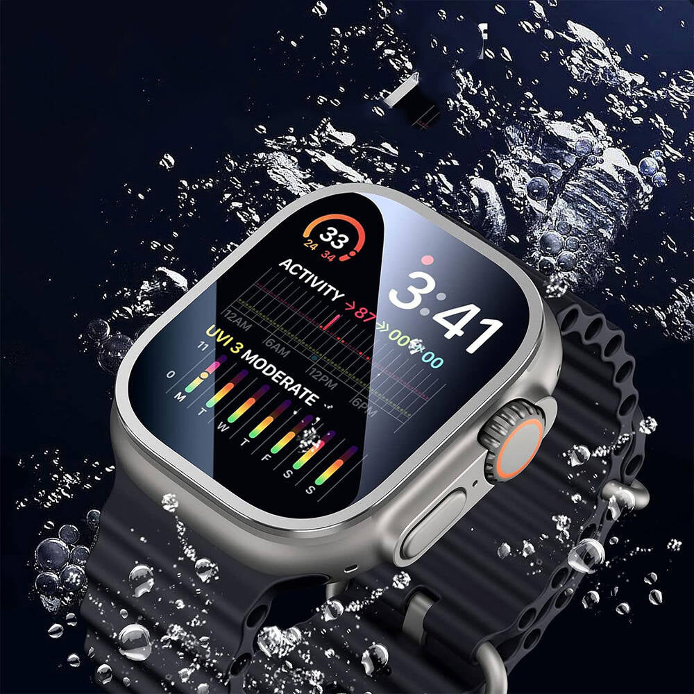 Wiwu Wi-JD106 Apple Watch Ultra 49mm Easy Install Akıllı Saat Temperli Cam Ekran Koruyucu