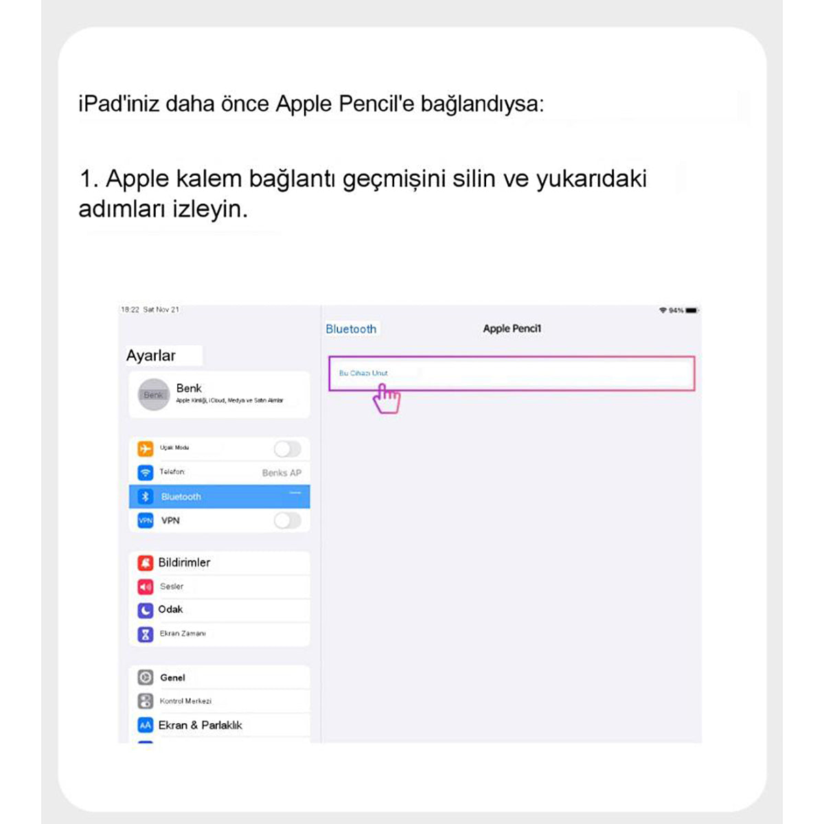Benks Magnetik Wireless Şarj Özellikli Palm Rejection Kapasitif Dokunmatik Çizim Kalemi - 12