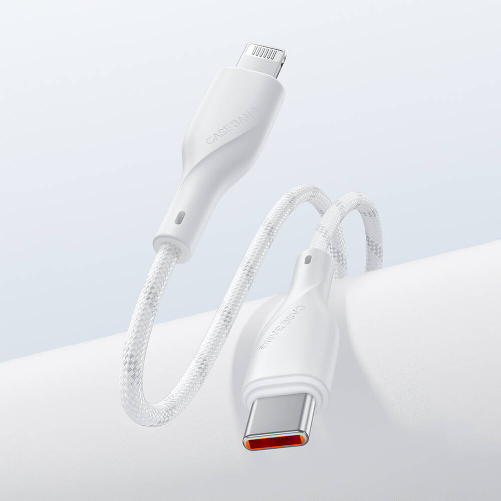 Casebang Type-C To Lightning Hızlı Şarj Özellikli Örgülü 27W PD 2 Metre Şarj Kablosu
