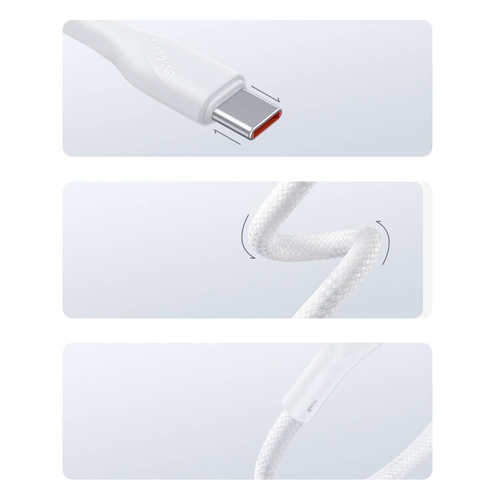 Casebang Type-C To Type-C Hızlı Şarj Özellikli Örgülü 60W PD 1 Metre Şarj Kablosu