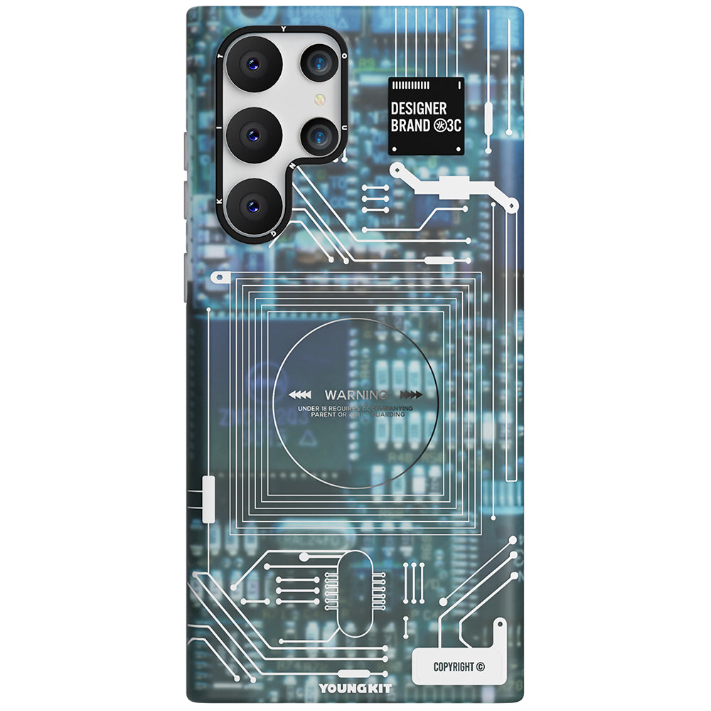 YoungKit Technology Serisi Galaxy S22 Ultra Telefon Kılıfı - 4