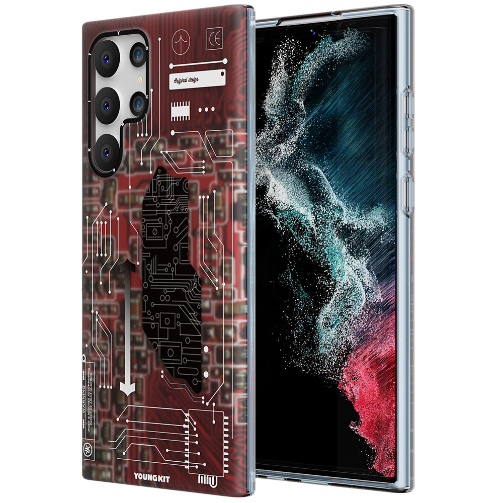 YoungKit Technology Serisi Galaxy S22 Ultra Telefon Kılıfı - 10
