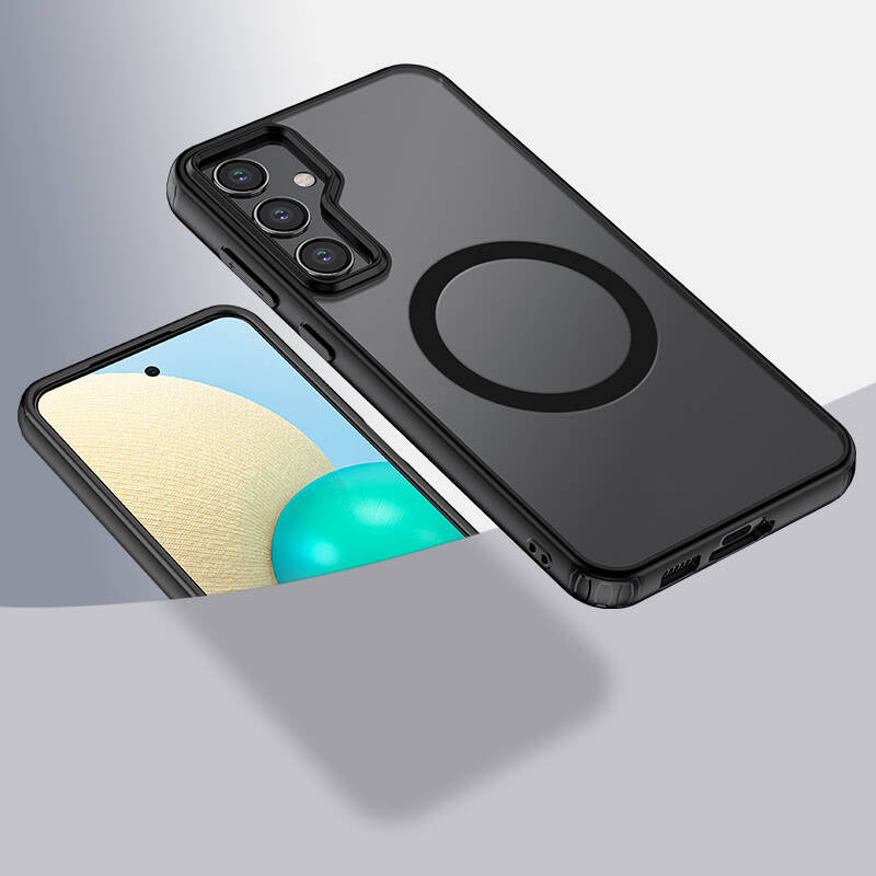 Cepax Matte Magsafe Galaxy S23 FE Sert PC Arka Yüzey Kablosuz Şarj Özellikli Telefon Kılıfı - 4