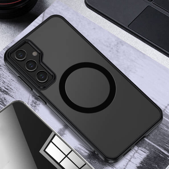 Cepax Matte Magsafe Galaxy S23 FE Sert PC Arka Yüzey Kablosuz Şarj Özellikli Telefon Kılıfı - 12