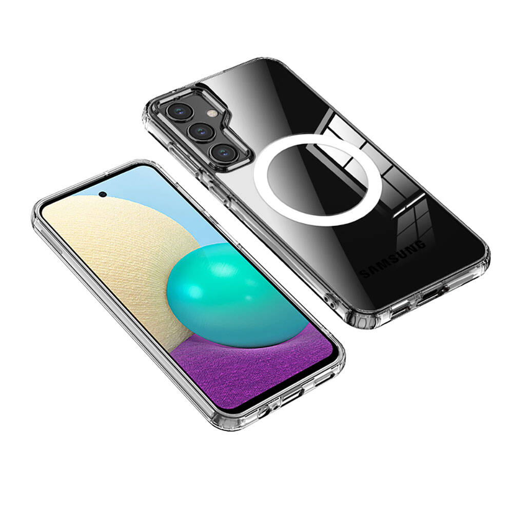 Cepax Matte Magsafe Galaxy S23 FE Sert PC Arka Yüzey Kablosuz Şarj Özellikli Telefon Kılıfı - 6