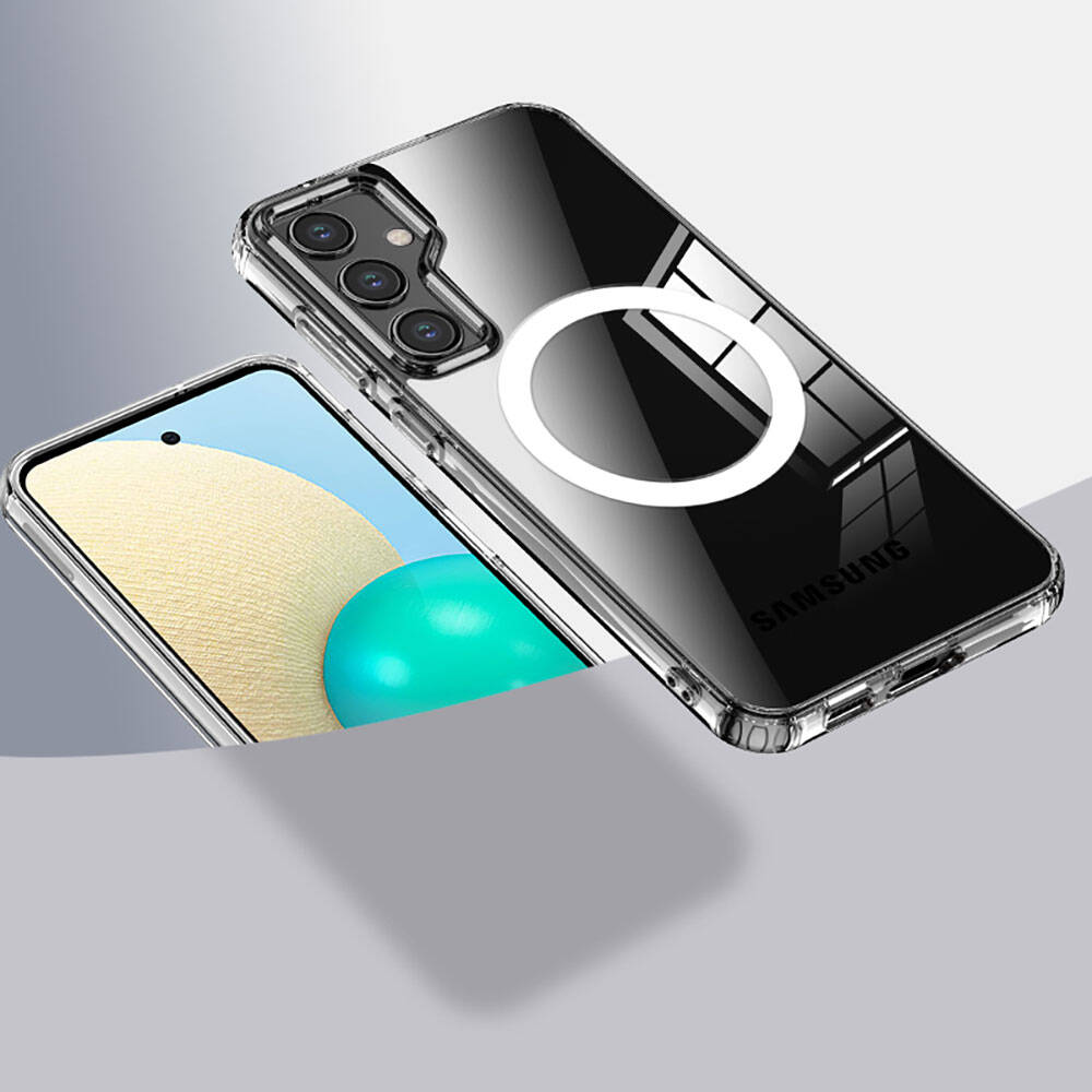 Cepax Matte Magsafe Galaxy S23 FE Sert PC Arka Yüzey Kablosuz Şarj Özellikli Telefon Kılıfı - 16