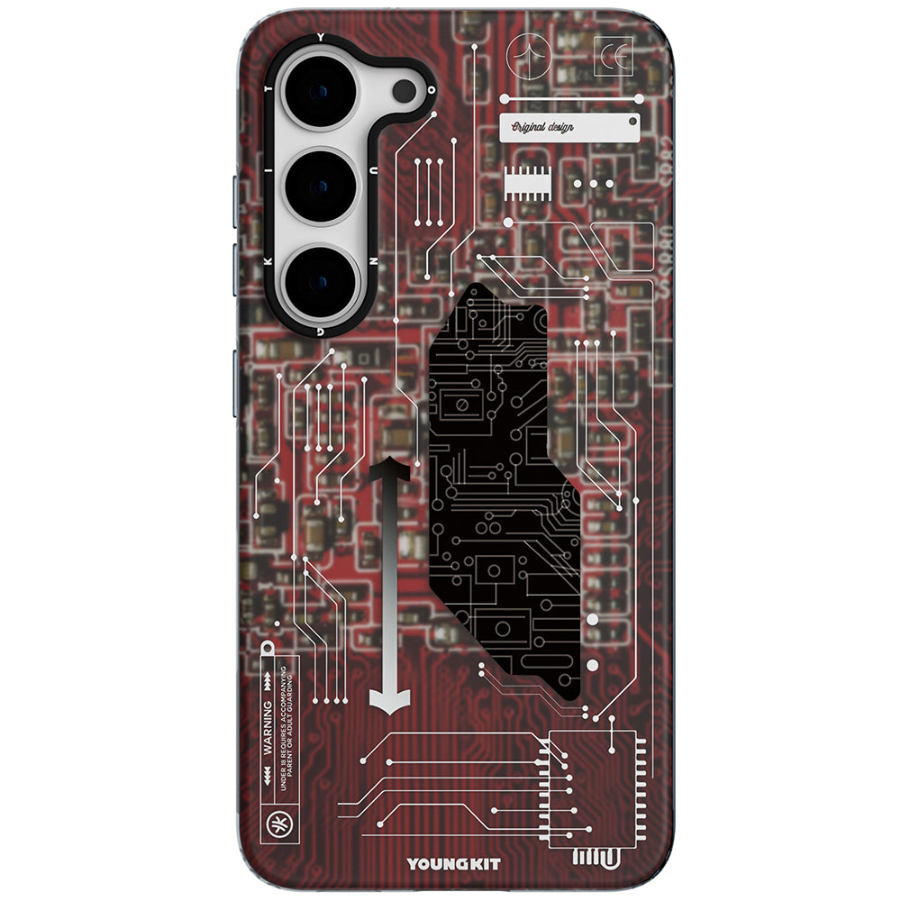 YoungKit Technology Serisi Galaxy S23 Kılıf Telefon Kılıfı - 4