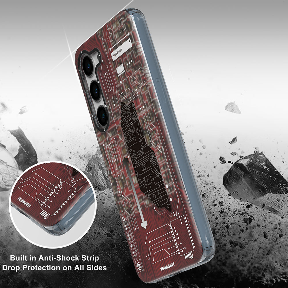 YoungKit Technology Serisi Galaxy S23 Kılıf Telefon Kılıfı - 5