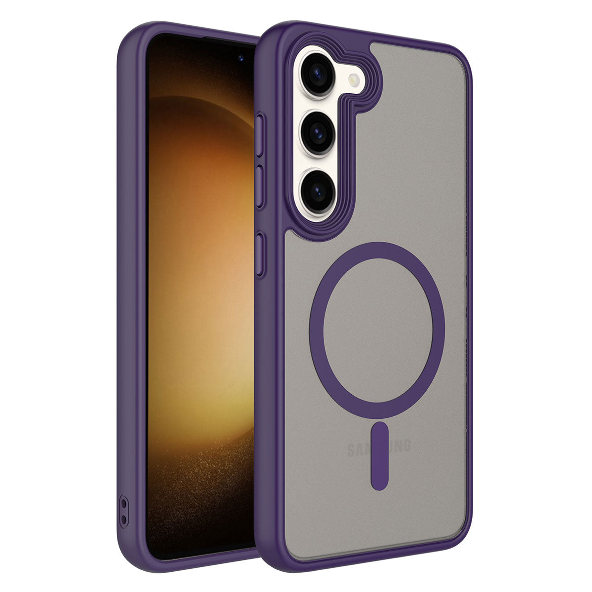 Cepax Matte Magsafe Galaxy S23 Plus Mat Arka Yüzey Kablosuz Şarj Özellikli Telefon Kılıfı - 2