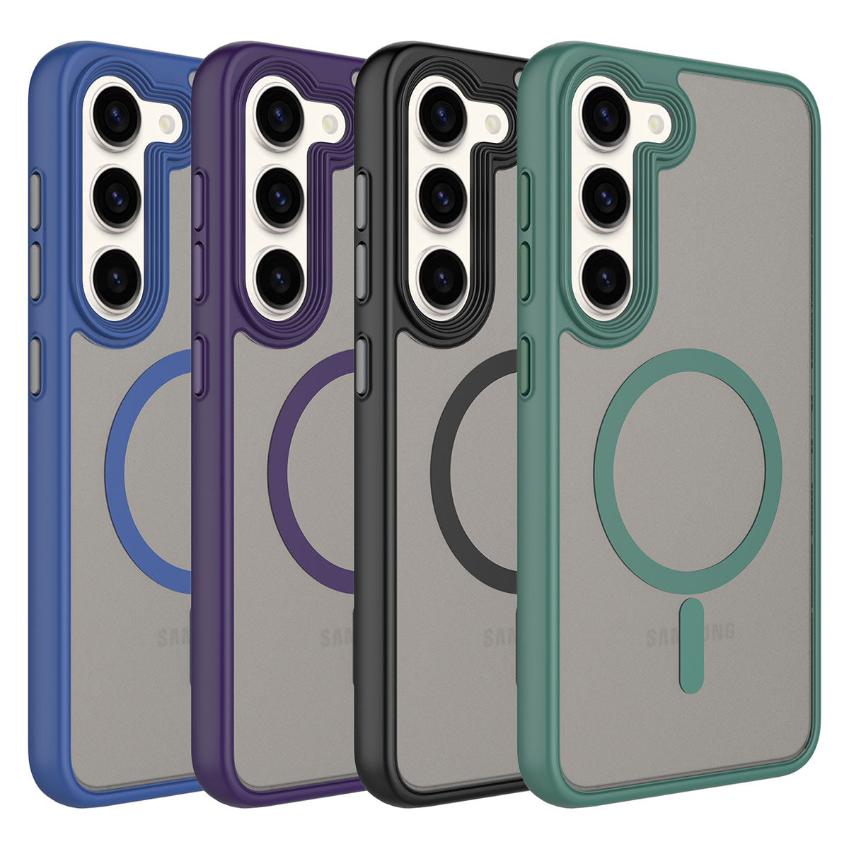 Cepax Matte Magsafe Galaxy S23 Plus Mat Arka Yüzey Kablosuz Şarj Özellikli Telefon Kılıfı - 5