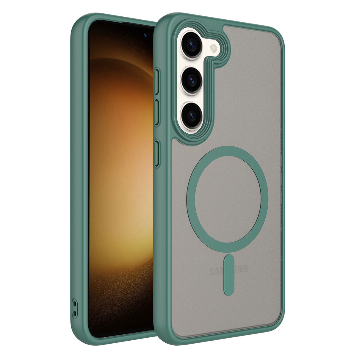 Cepax Matte Magsafe Galaxy S23 Plus Mat Arka Yüzey Kablosuz Şarj Özellikli Telefon Kılıfı - 4