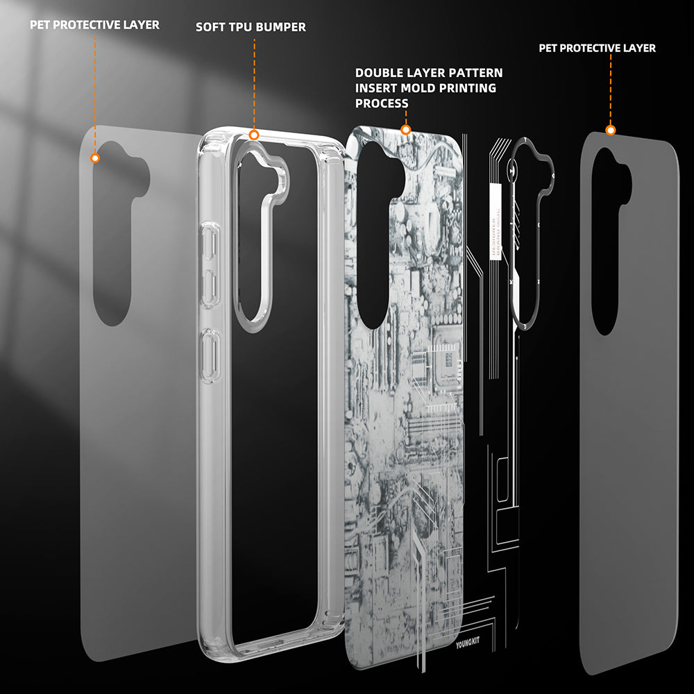 YoungKit Technology Serisi Galaxy S23 Plus Telefon Kılıfı - 7