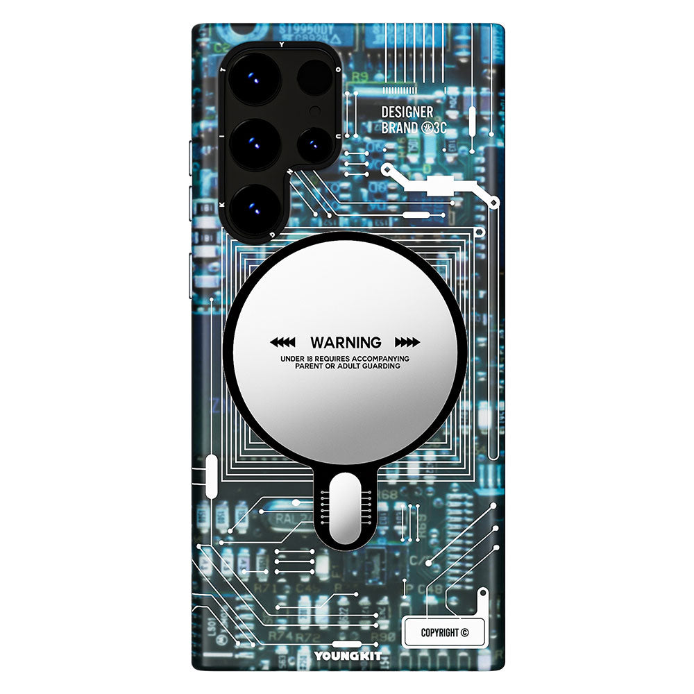 YoungKit Technology Serisi Galaxy S23 Ultra Kılıf Magsafe Şarj Özellikli Telefon Kılıfı - 2