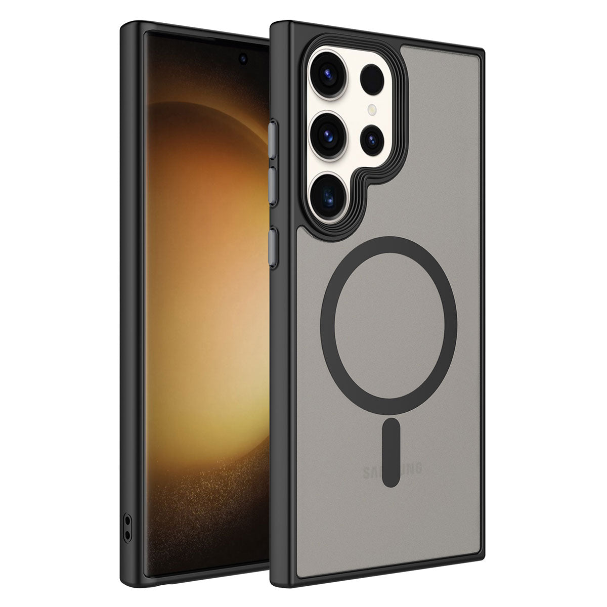 Cepax Matte Magsafe Galaxy S23 Ultra Mat Arka Yüzey Kablosuz Şarj Özellikli Telefon Kılıfı - 3