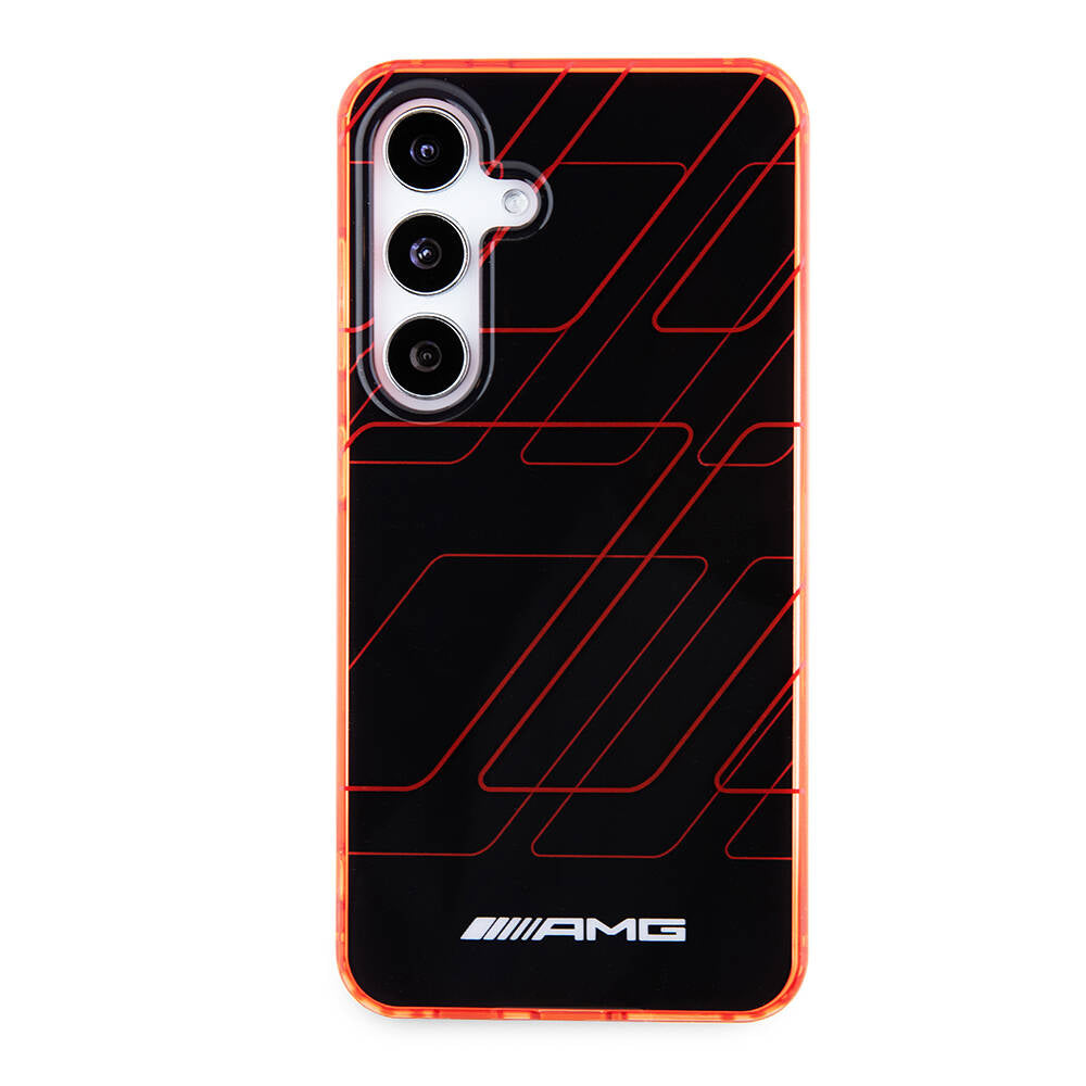 AMG Galaxy S24 Orjinal Lisanslı Çift Katmanlı Dörtgen Desenli Kılıf
