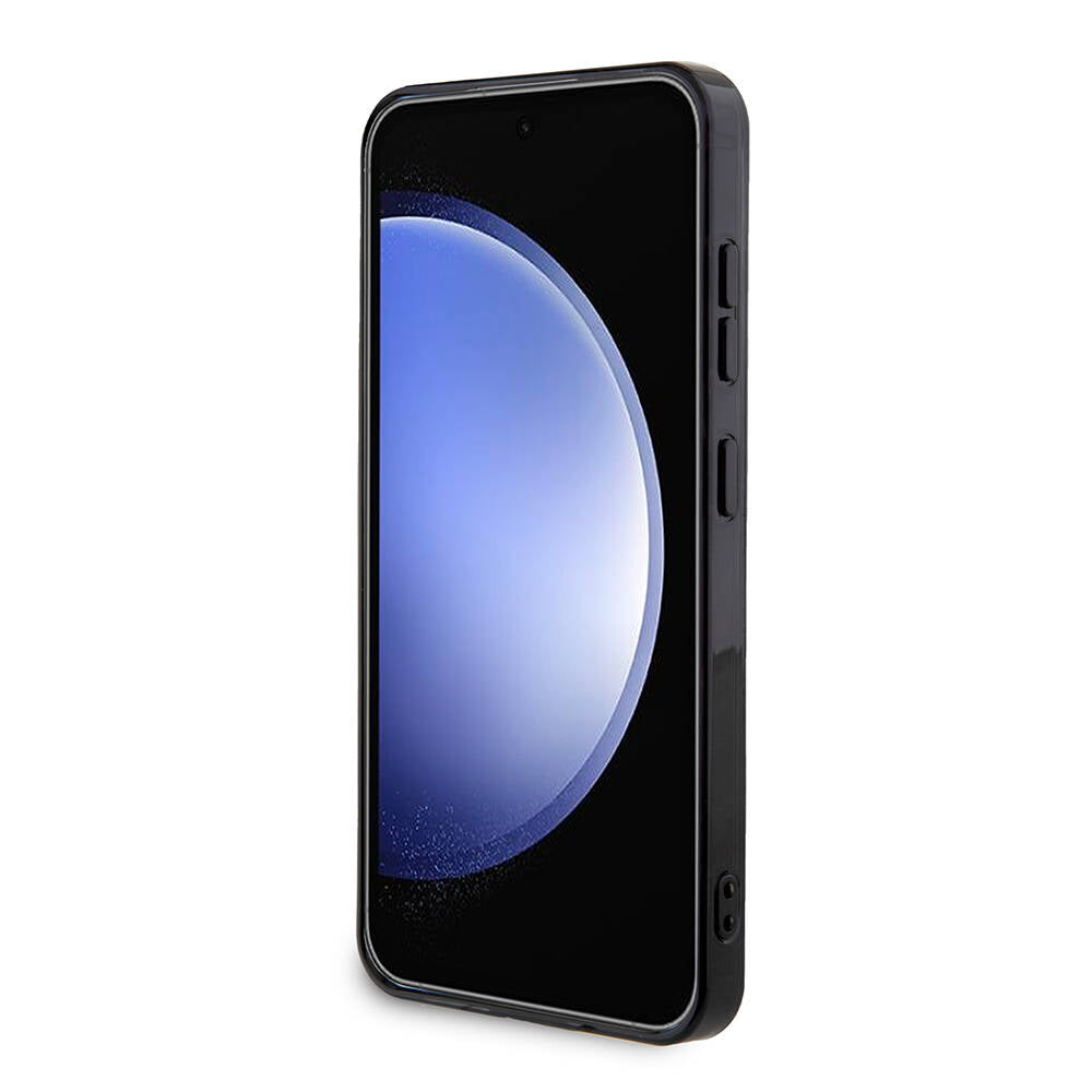 Lacoste Galaxy S24 Orjinal Lisanslı M-safe Şarj Özellikli Çift Katmanlı Timsah Logolu Blend Monogram Kılıf