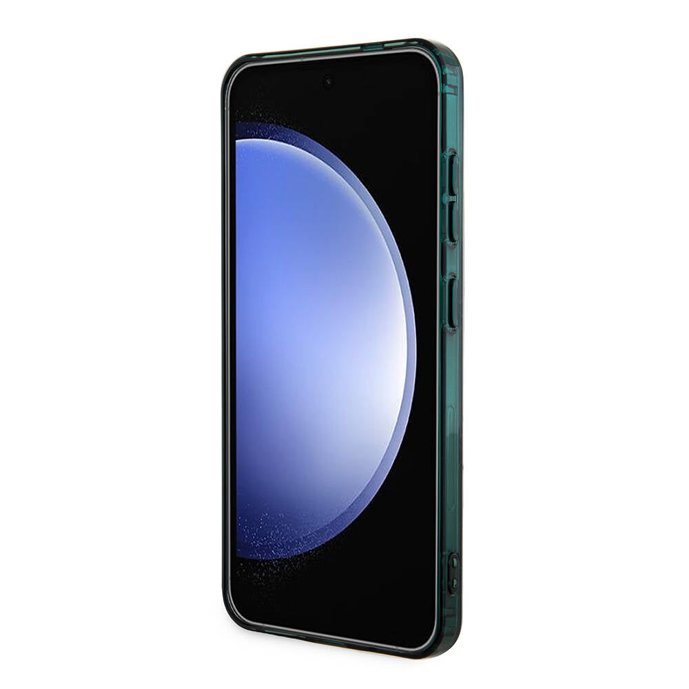 Lacoste Galaxy S24 Orjinal Lisanslı M-safe Şarj Özellikli Çift Katmanlı Timsah Logolu Blend Monogram Kılıf