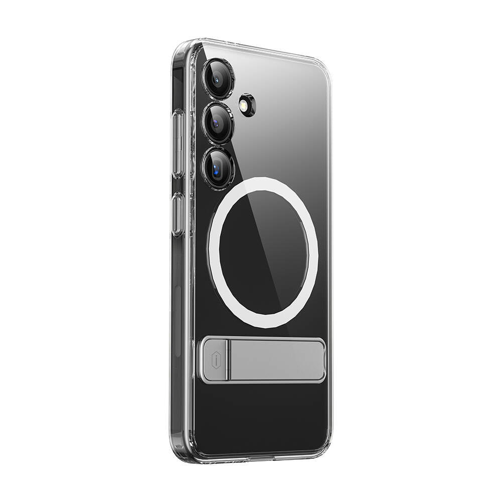 Wiwu KCC-025 Aurora Serisi Galaxy S24 M-safe Şarj Özellikli Kamera Korumalı Standlı Kılıf