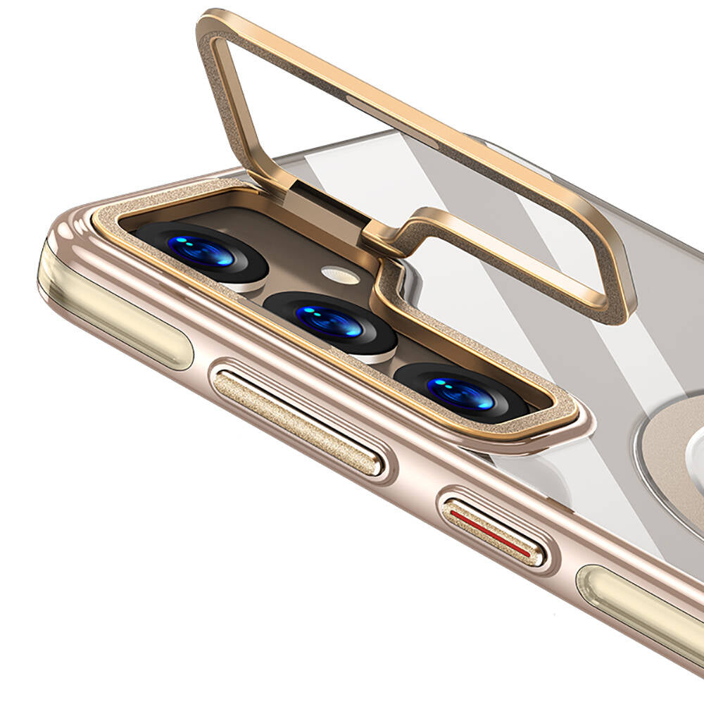 Wlons Galaxy S24 M-safe Şarj Özellikli Standlı Efsane Kılıf
