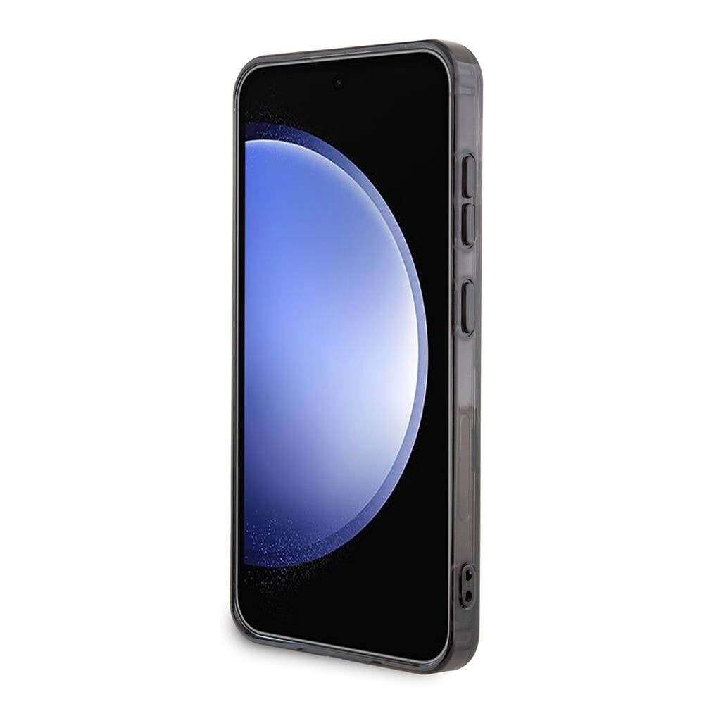 TUMI Galaxy S24 Orjinal Lisanslı M-safe Şarj Özellikli Buzlanmış Saydam Ağ Kamuflajı Desenli Kılıf