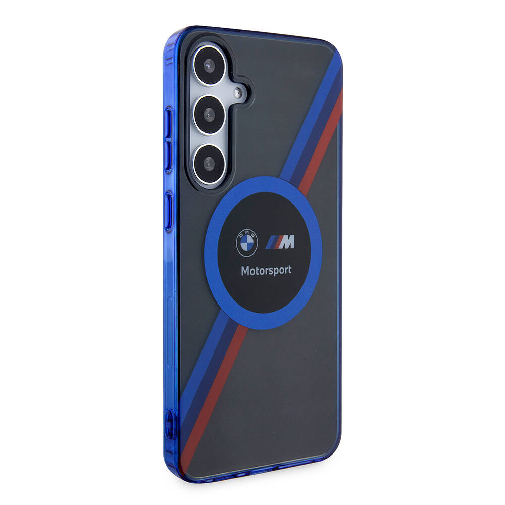 BMW Galaxy S24 Plus Orjinal Lisanslı M Logolu Üç Renk Çizgili Motorsport Circle Kılıf