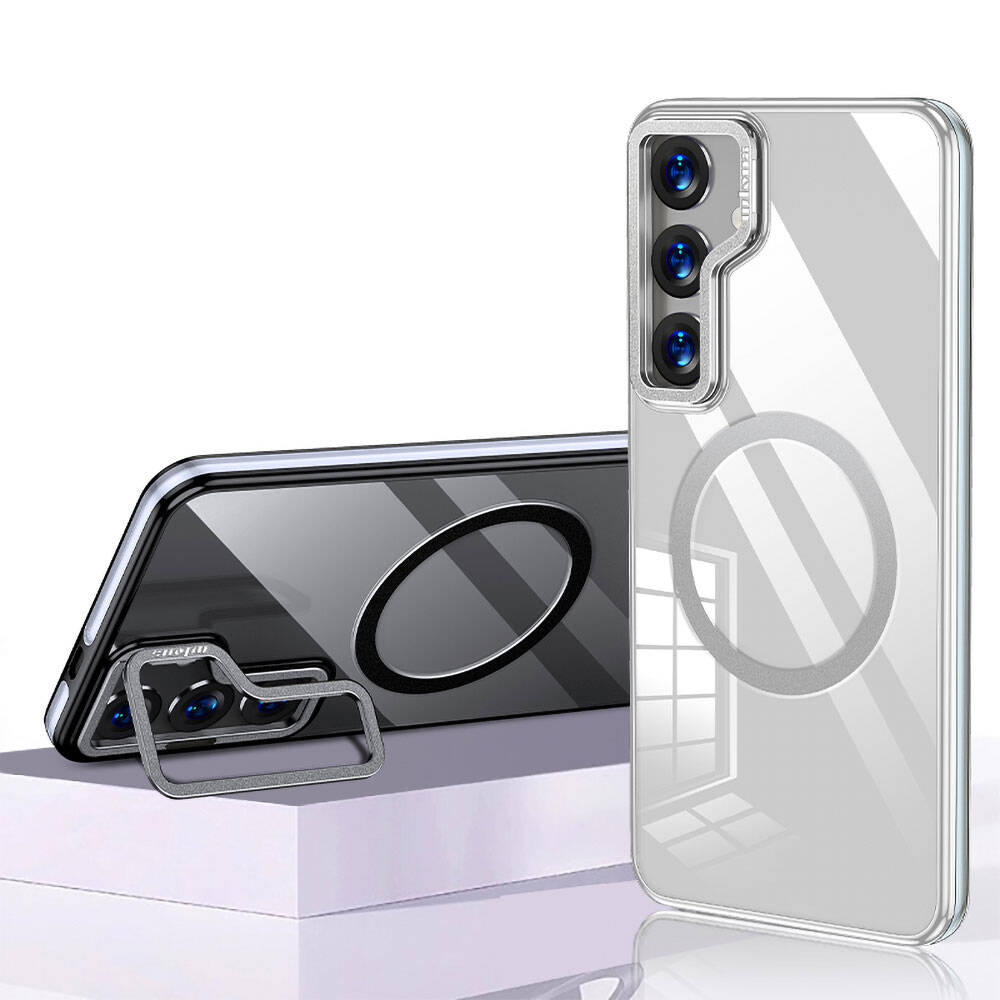 Wlons Standlı Efsane Galaxy S24 Plus M-safe Şarj Özellikli Kılıf