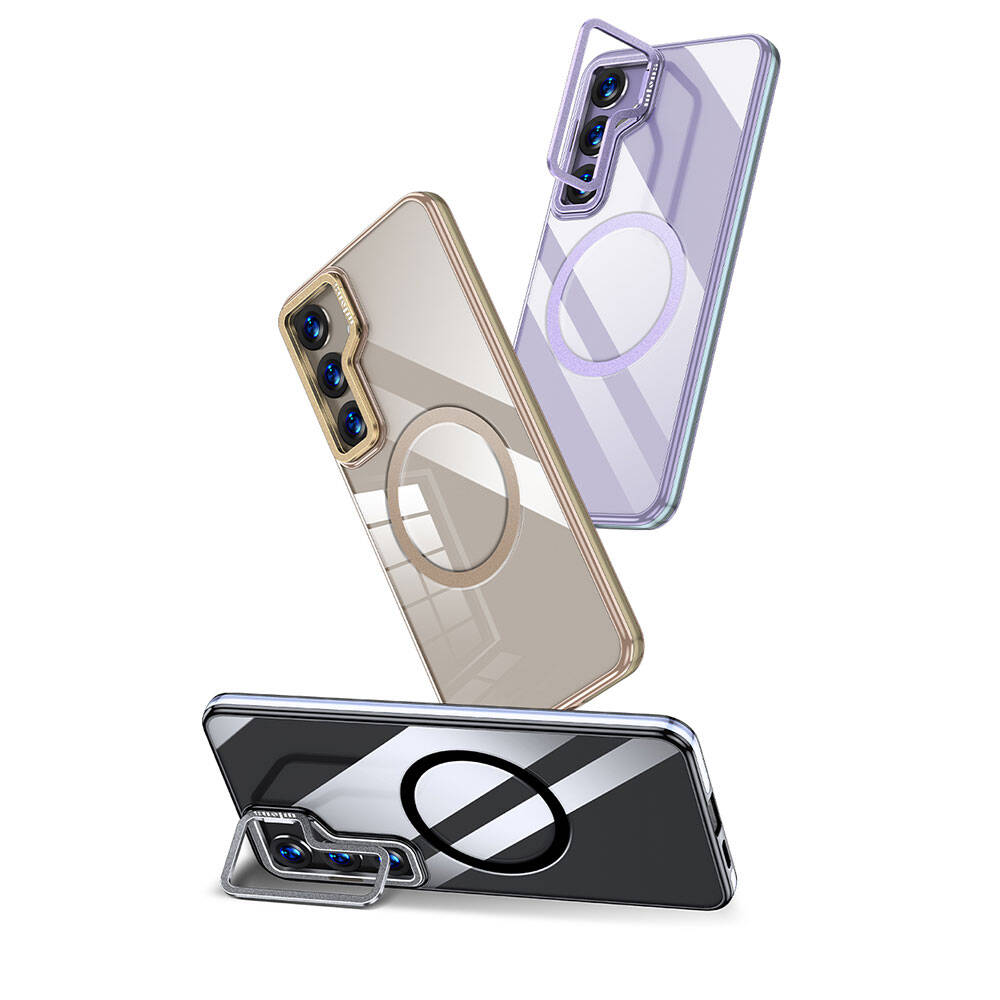 Wlons Standlı Efsane Galaxy S24 Plus M-safe Şarj Özellikli Kılıf