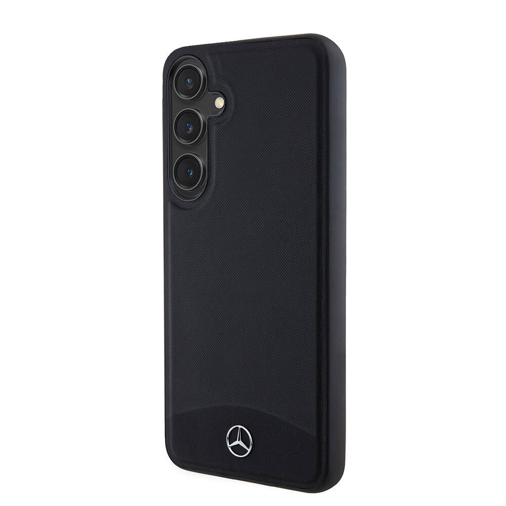 Mercedes Benz Galaxy S24 Plus Orjinal Lisanslı M-safe Şarj Özellikli Deri Dokumalı Sade Kılıf