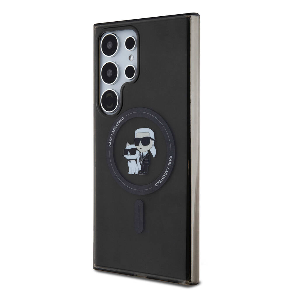 Karl Lagerfeld Galaxy S24 Ultra Orjinal Lisanslı Karl & Choupette IML Baskılı Magsafe Kılıf