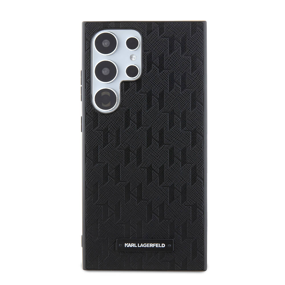 Karl Lagerfeld Galaxy S24 Ultra Orjinal Lisanslı Saffiano Monogram Metal Logo Kılıf