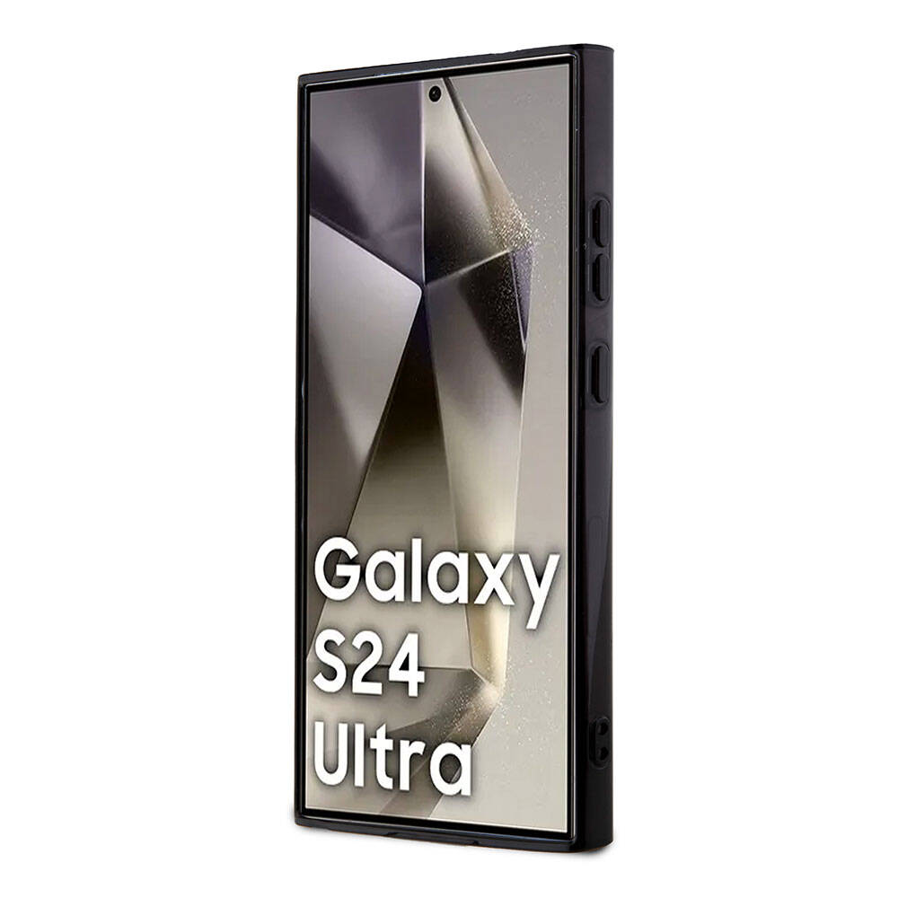 Galaxy S24 Ultra Kılıf Lacoste Orjinal Lisanslı M-safe Şarj Özellikli Çift Katmanlı Timsah Logolu Blend Monogram Kılıf