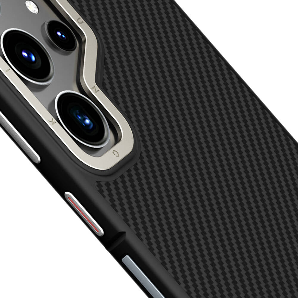 Youngkit 600D Kevlar Serisi Galaxy S24 Ultra Kılıf Magsafe Şarj Özellikli Aramid Fiber Tasarımlı Telefon Kılıfı - 2