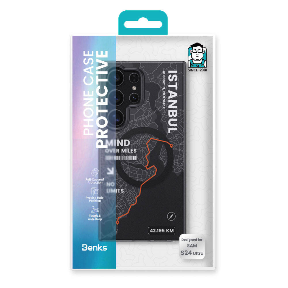 Benks City Serisi Galaxy S24 Ultra M-safe Şarj Özellikli Kılıf