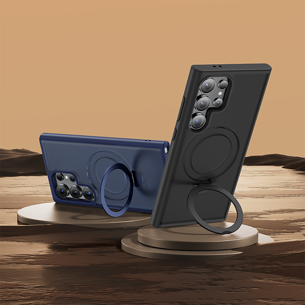 Benks Standlı Mist Protective Galaxy S24 Ultra M-safe Şarj Özellikli Telefon Kılıfı